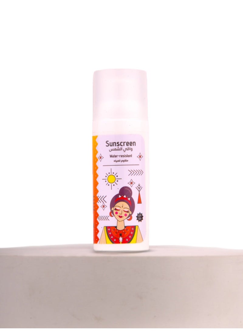 أشري ناتشورال واقي شمس طبيعي SPF 50 للوجه والجسم بحماية خفيفة مقاومة للماء لجميع أنواع البشرة - Image 3